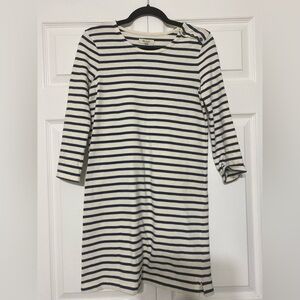 Madewell Striped Navy and cream Dress size XS